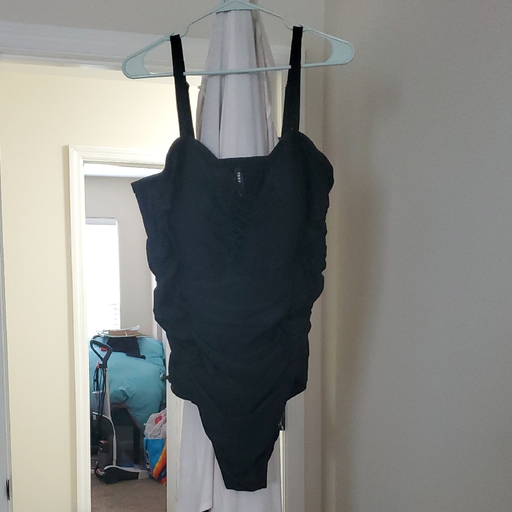 Black Women's One-Piece Swimsuit